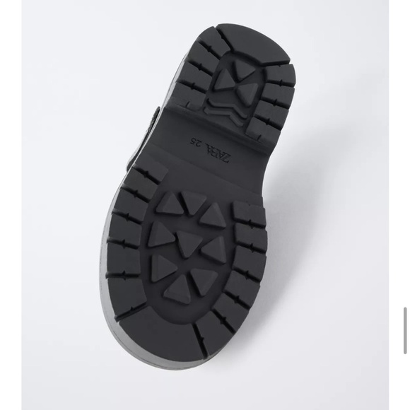 Zara Kids NWT leather black mary jane school shoes 6552/630 - Picture 2 of 13